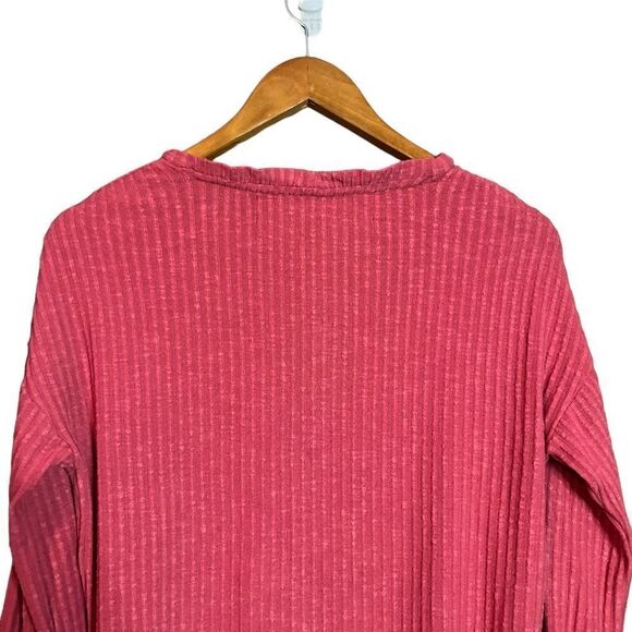 3 for $30! Code x Mode pink ribbed button down shirt. Size small - Picture 8 of 9